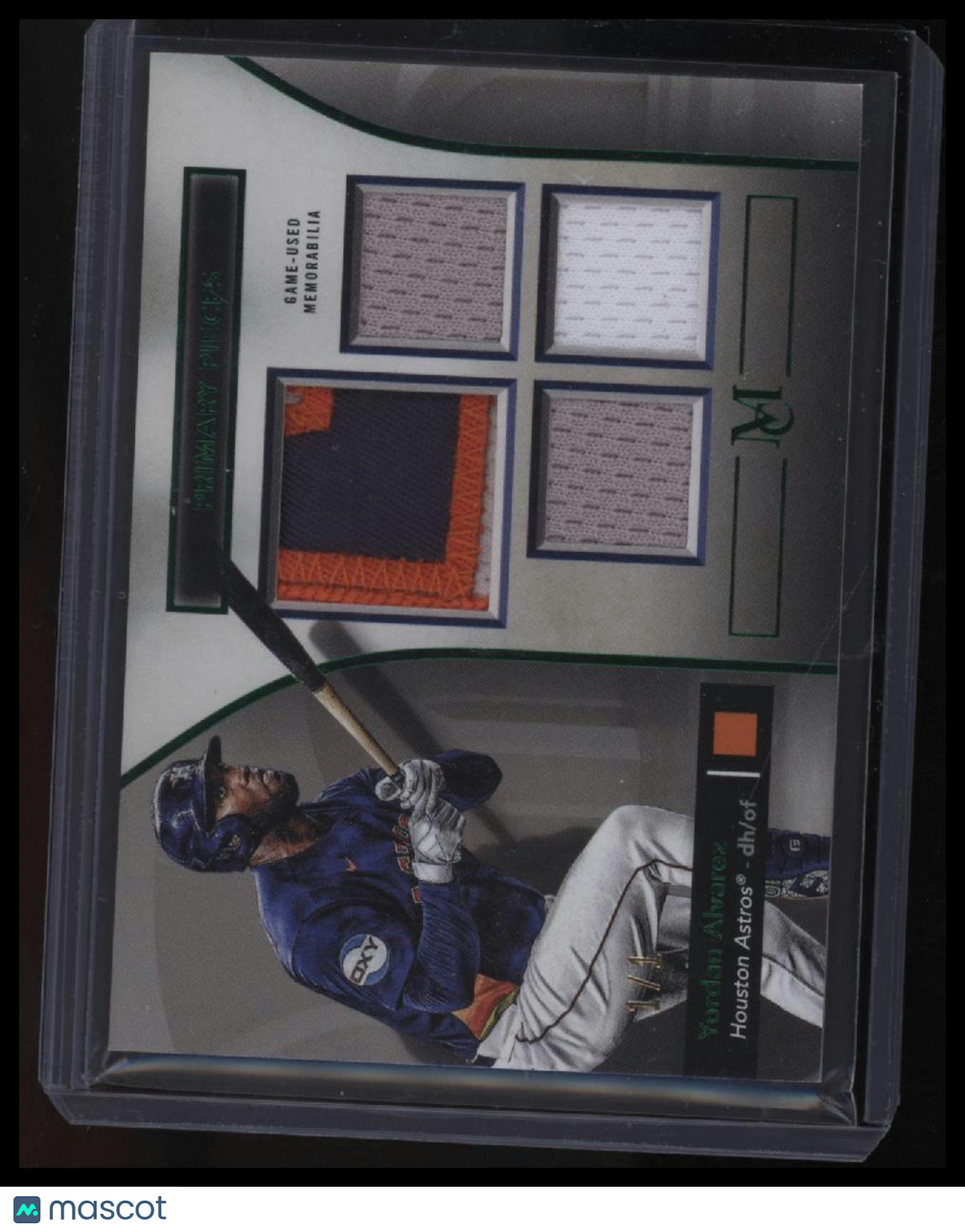 2024 Topps Museum Collection Yordan Alvarez Primary Pieces Quad Relics