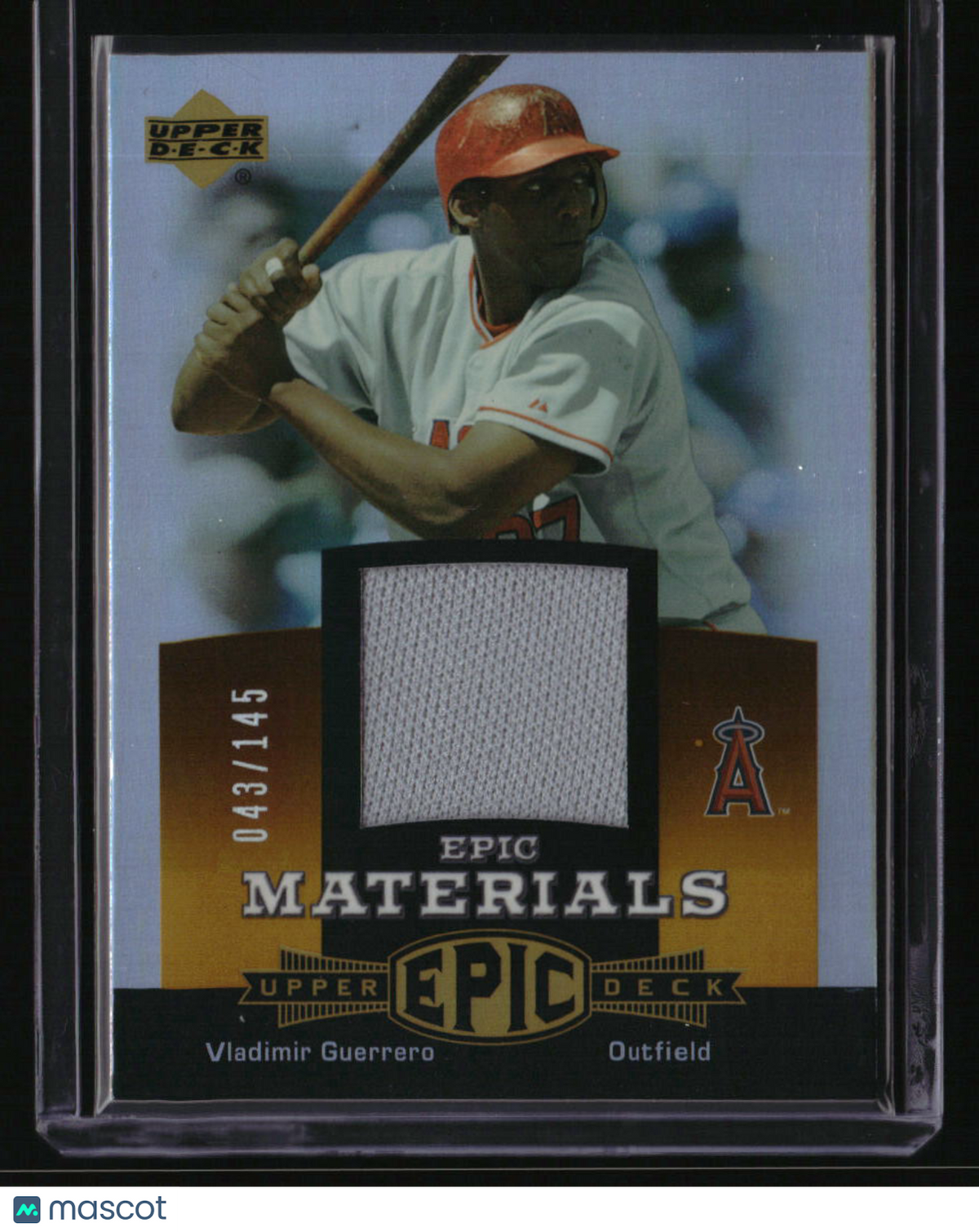 2006 Upper Deck Epic Vladimir Guerrero Materials Orange #/145