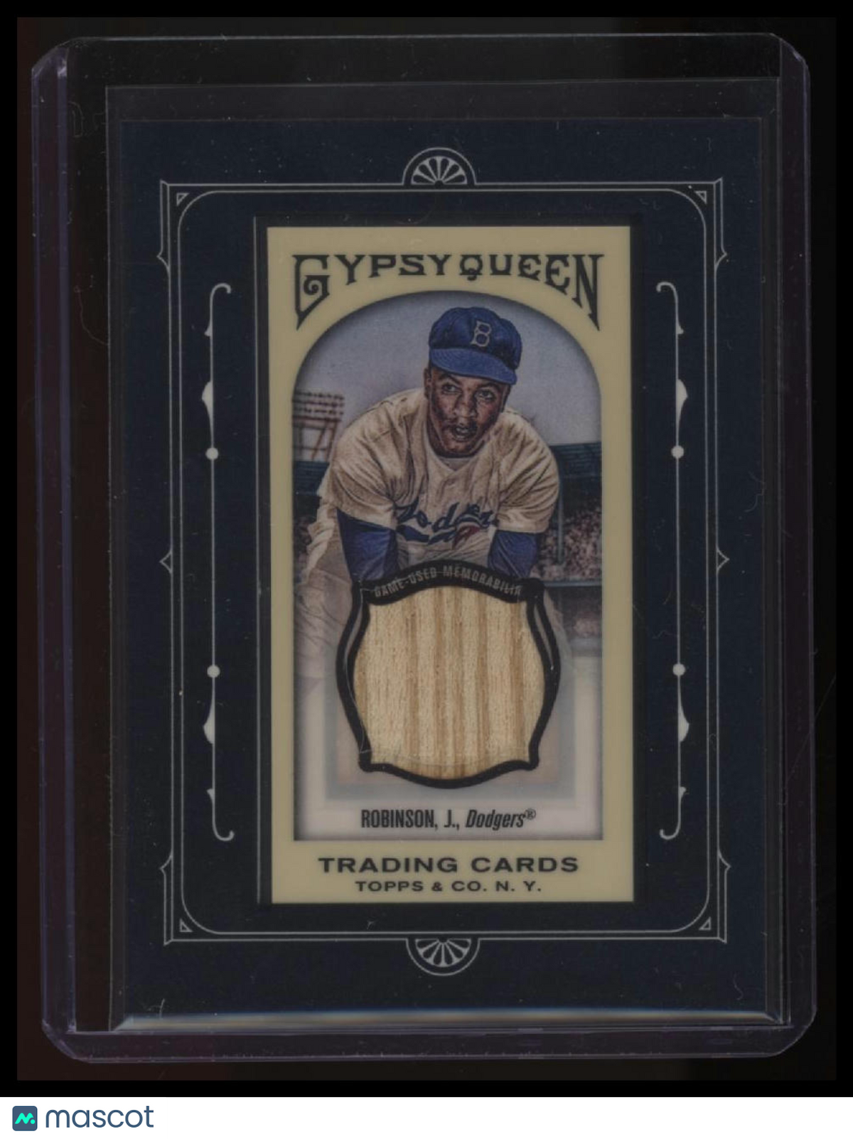 2011 Topps Gypsy Queen Jackie Robinson Framed Mini Relics