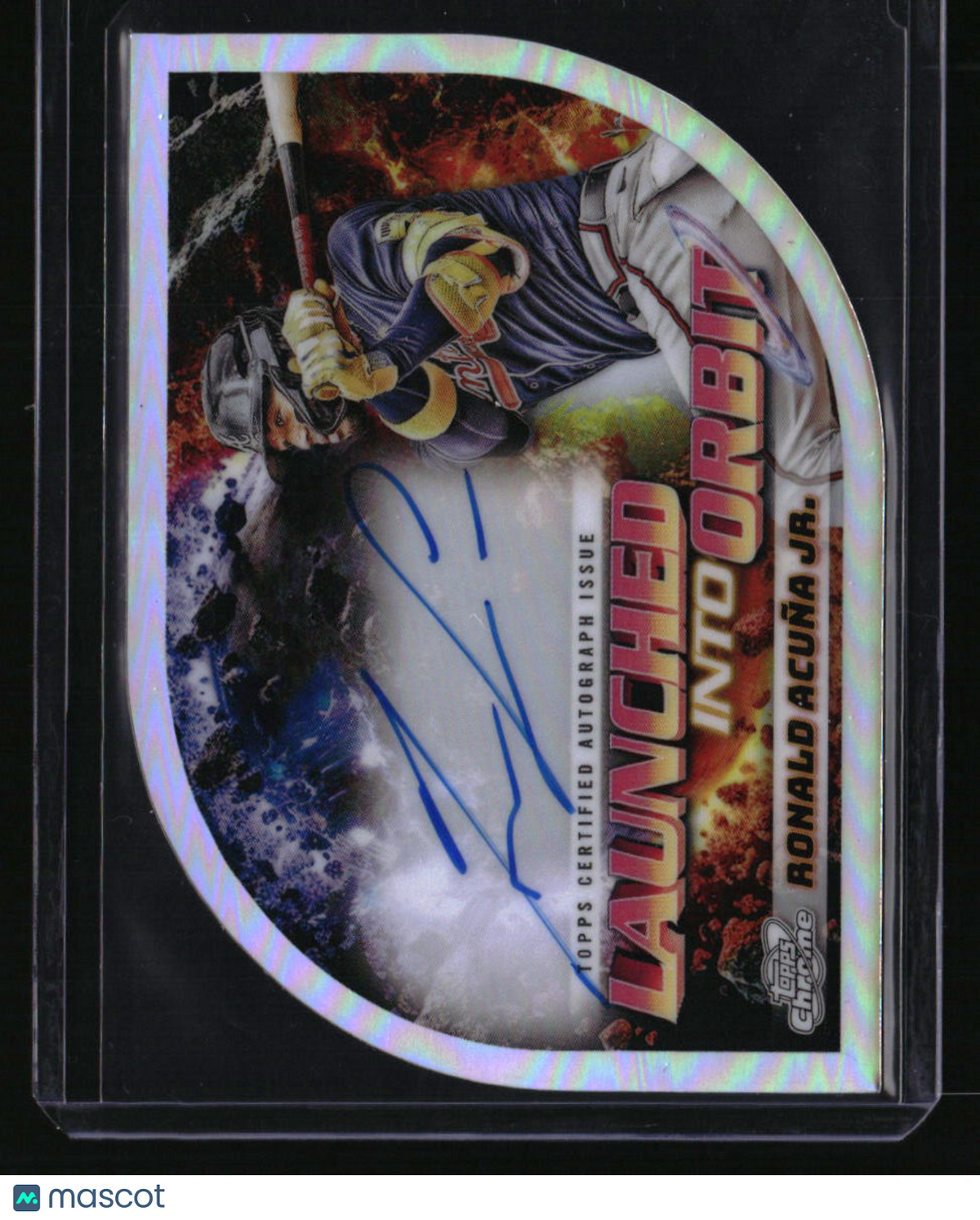 2022 Topps Chrome Cosmic Ronald Acuña Jr. Launched Into Orbit Autographs