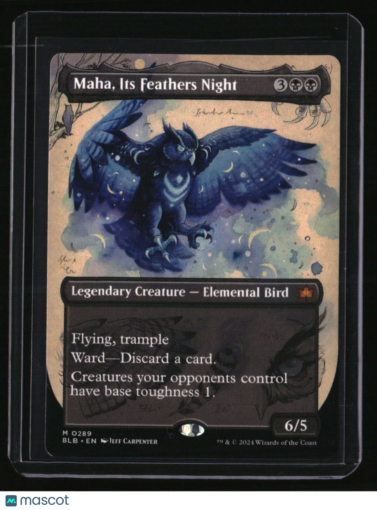 Bloomburrow Maha, Its Feathers Night (Borderless)