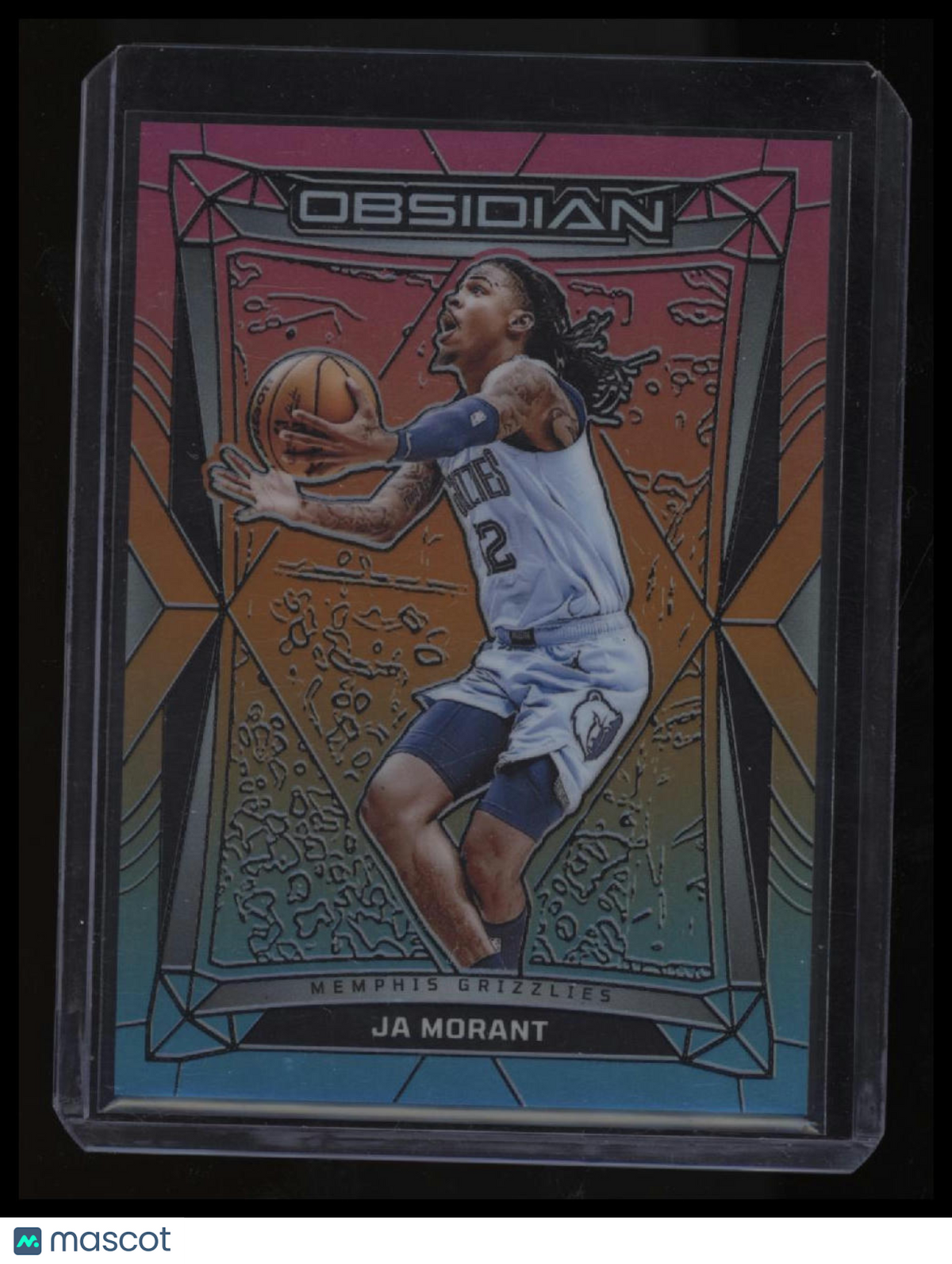 2023-24 Panini Obsidian Ja Morant Electric Etch Neon Flood