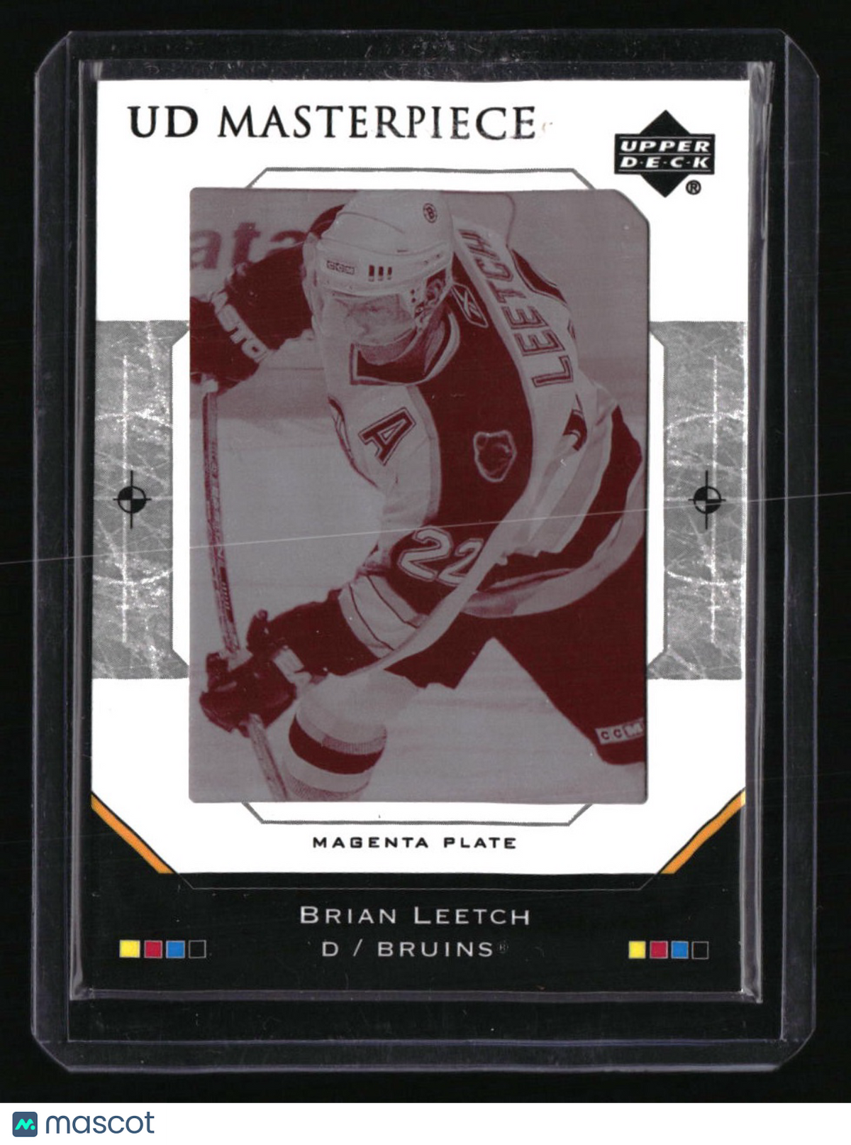 2005-06 Upper Deck Brian Leetch UD Masterpiece Printing Plates Magenta #/1