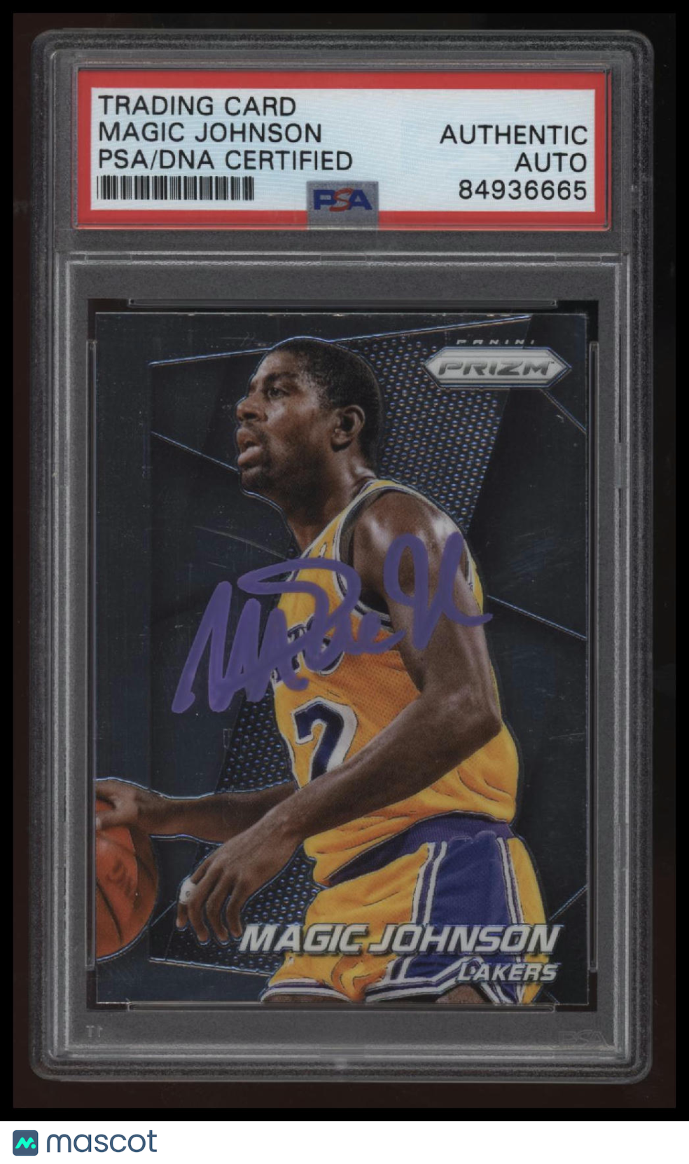 2014-15 Panini Prizm Magic Johnson On Card Auto