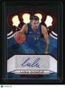 2018-19 Panini Crown Royale Luka Doncic Crown Autographs Rookies Red #/99