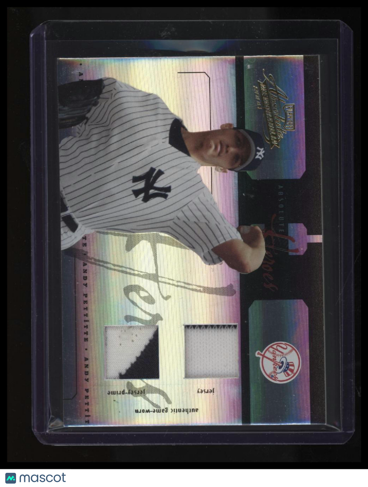 2005 Playoff Absolute Memorabilia Andy Pettitte Heroes Reverse Spectrum #/25