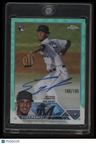 2023 Topps Chrome Update Eury PÃ©rez Autographs Aqua Wave