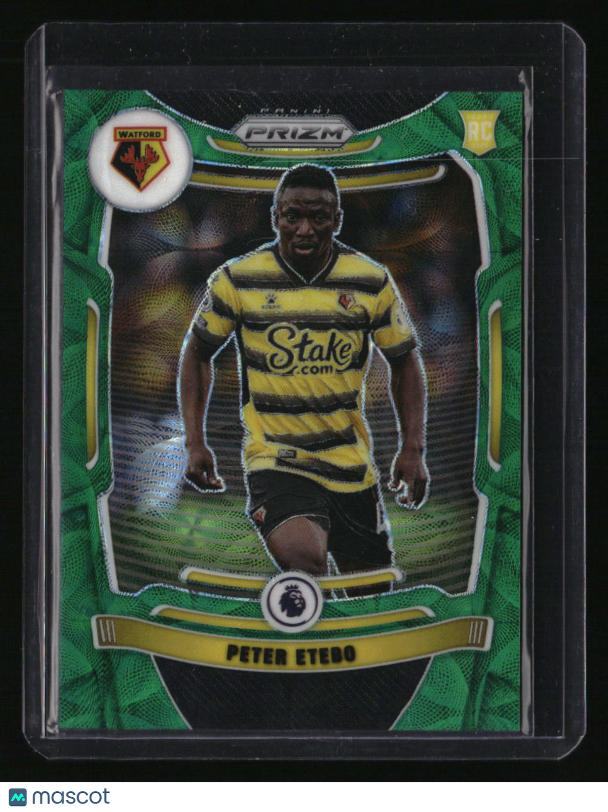 2021-22 Panini Prizm Premier League Peter Etebo Choice Prizms Green #/9