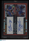 2022 Panini Classics Eli Manning / Tiki Barber Classic Combos Signatures Red #/6