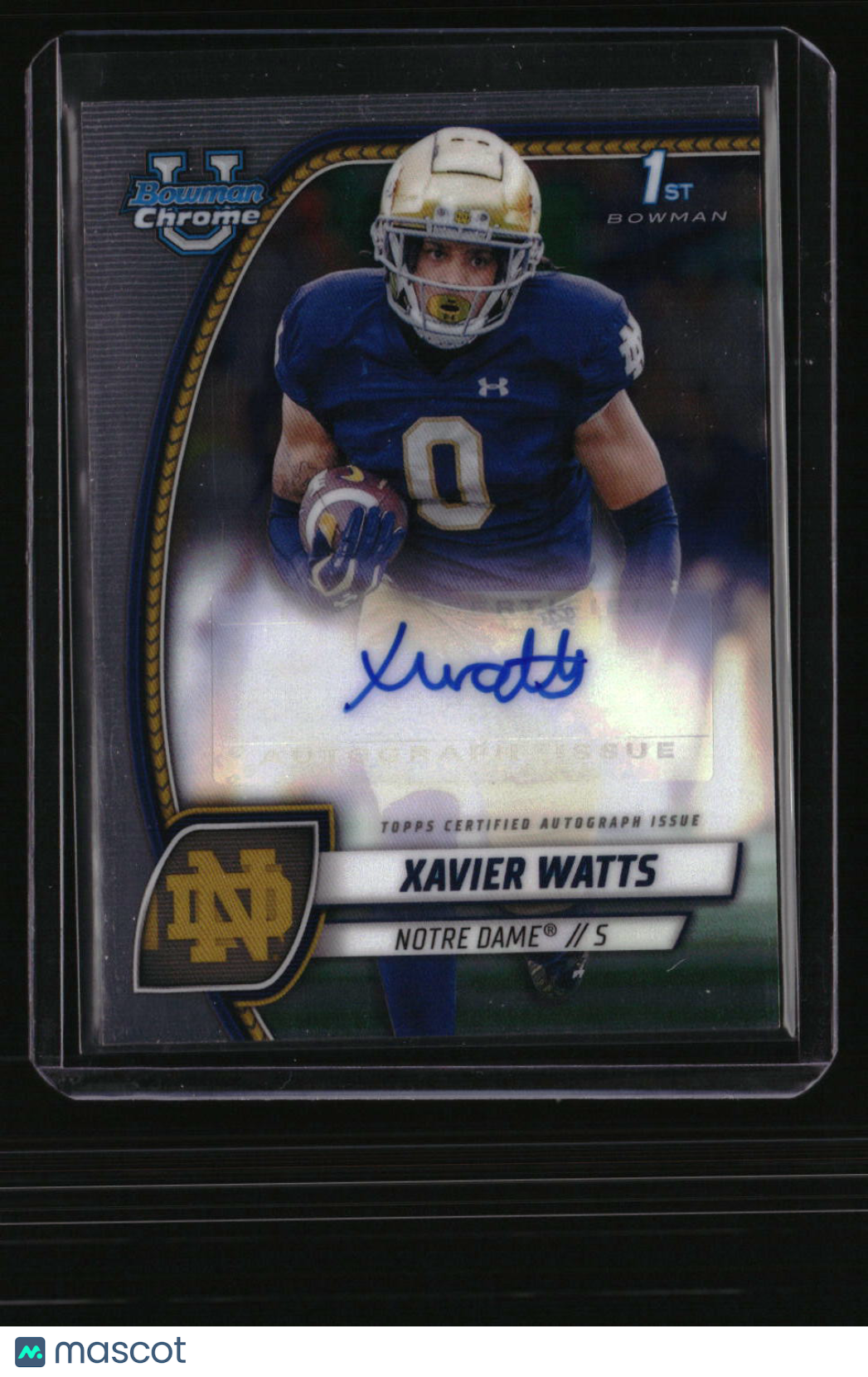 2024 Bowman University Chrome Xavier Watts Prospect Autographs