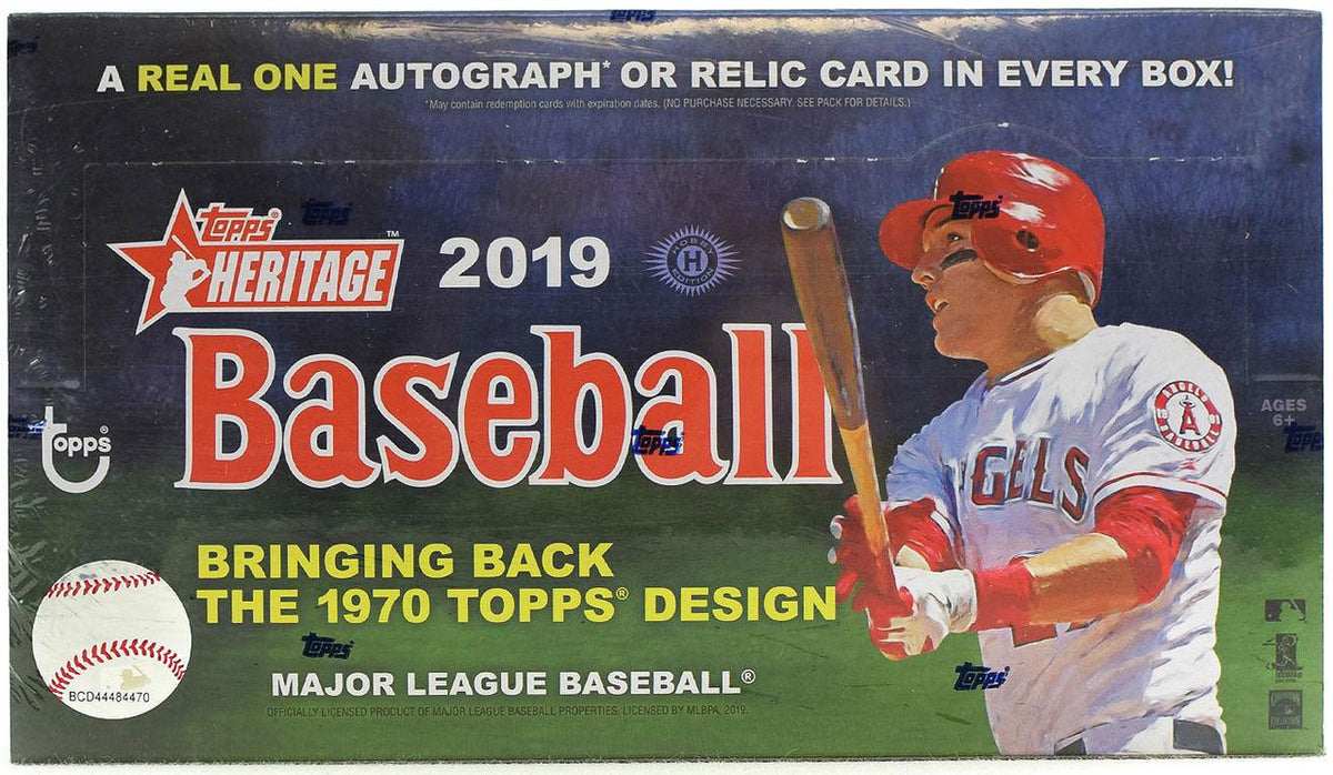 2019 Topps Heritage Baseball Hobby Box