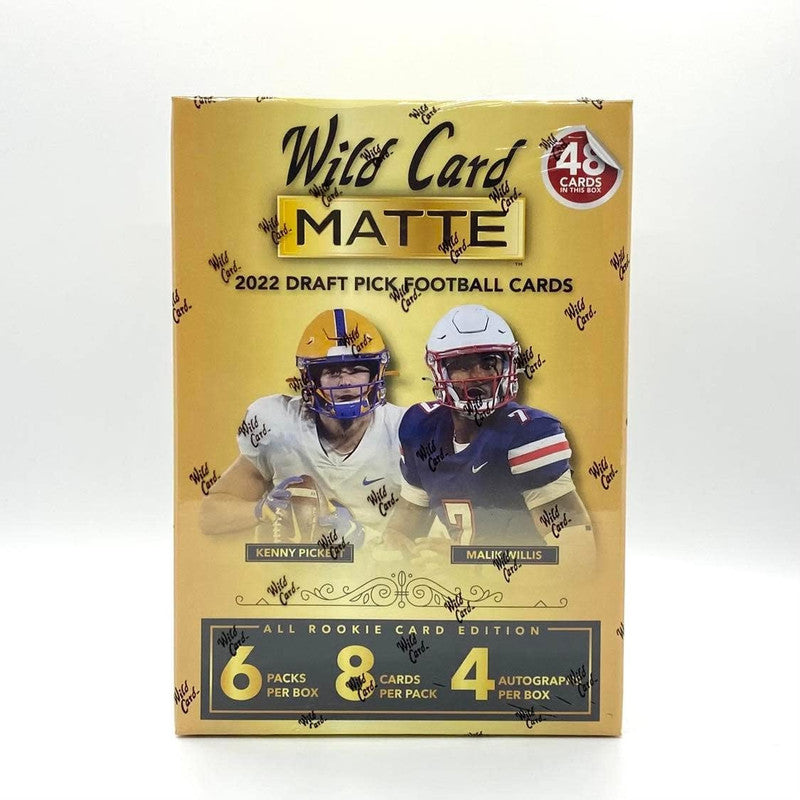 2022 Wild Card Draft Picks Matte Football Mega Box