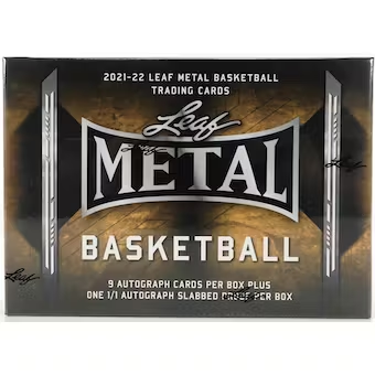 2021/22 Leaf Metal Basketball Hobby Jumbo Box