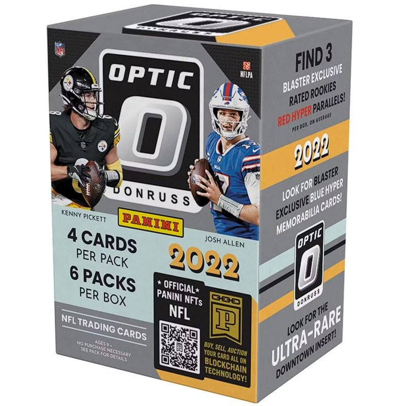 2022 Panini Donruss Optic Football 6-Pack Blaster Box (Red Hyper Parallels!) (Fanatics)