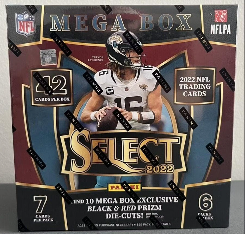 2022 Panini Select Football Mega Box (Black &amp;amp; Red Die-Cuts!)