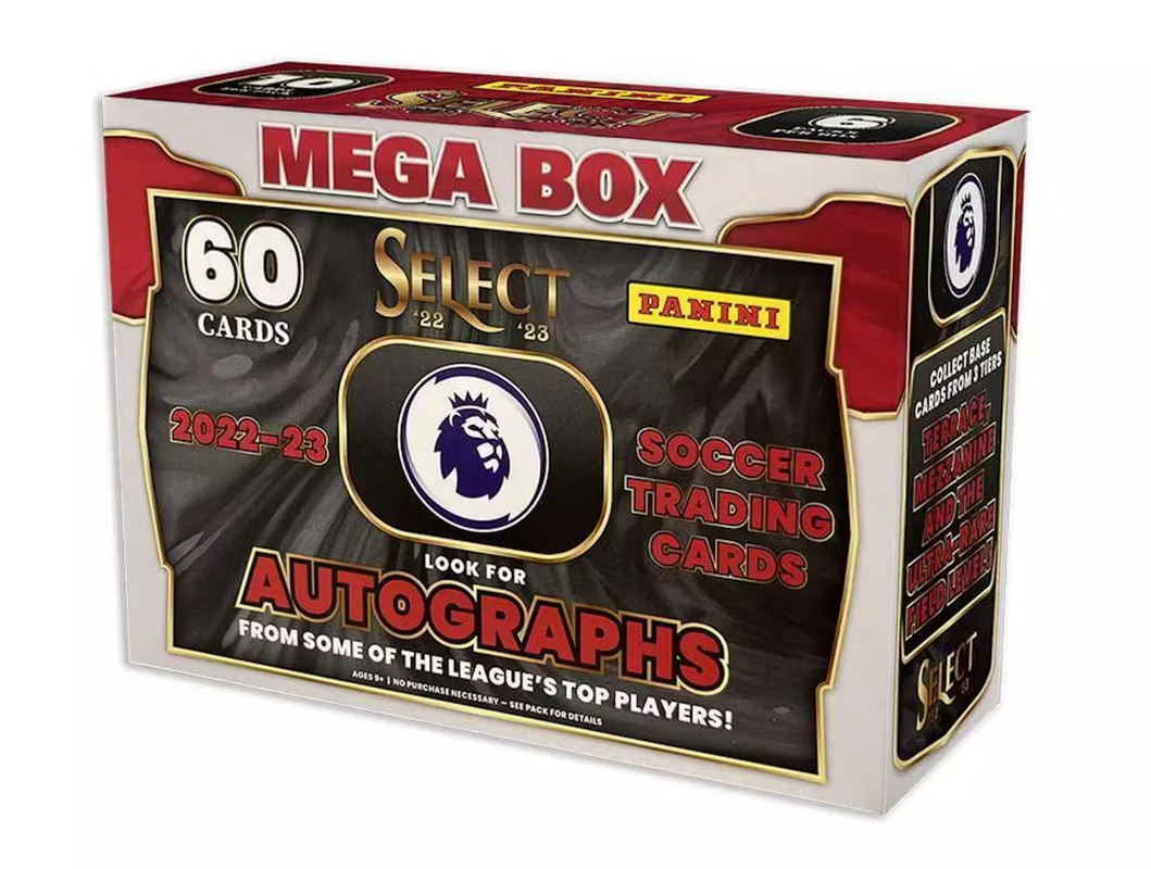 2022/23 Panini Select Premier League EPL Soccer Mega Box (Red Ice and White Ice Parallels!)