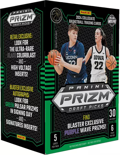 2024/25 Panini Prizm Draft Picks Collegiate Basketball Blaster Box