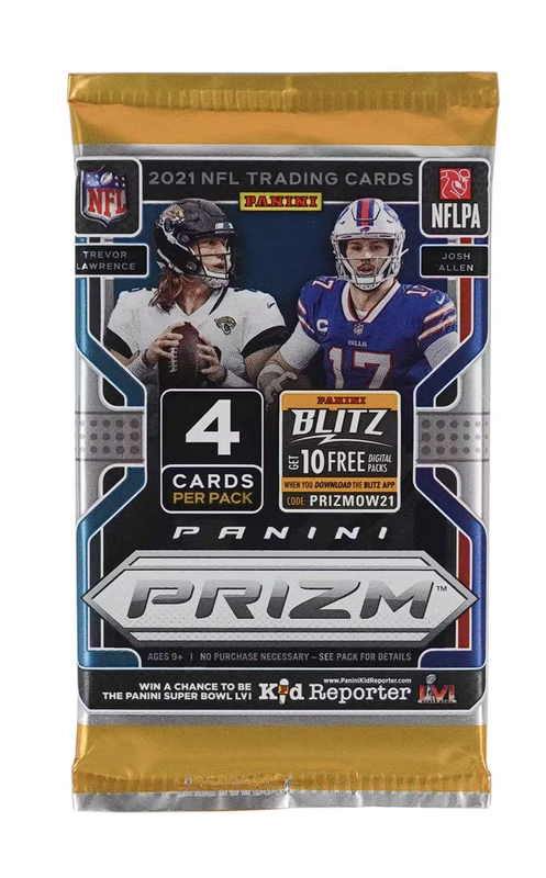 2021 Panini Prizm Football Retail Pack (Black &amp;amp; White Prizms!)