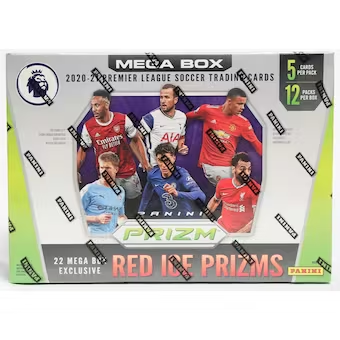 2020-21 Panini Prizm Premier League Soccer Mega Box (Red Ice Prizms)