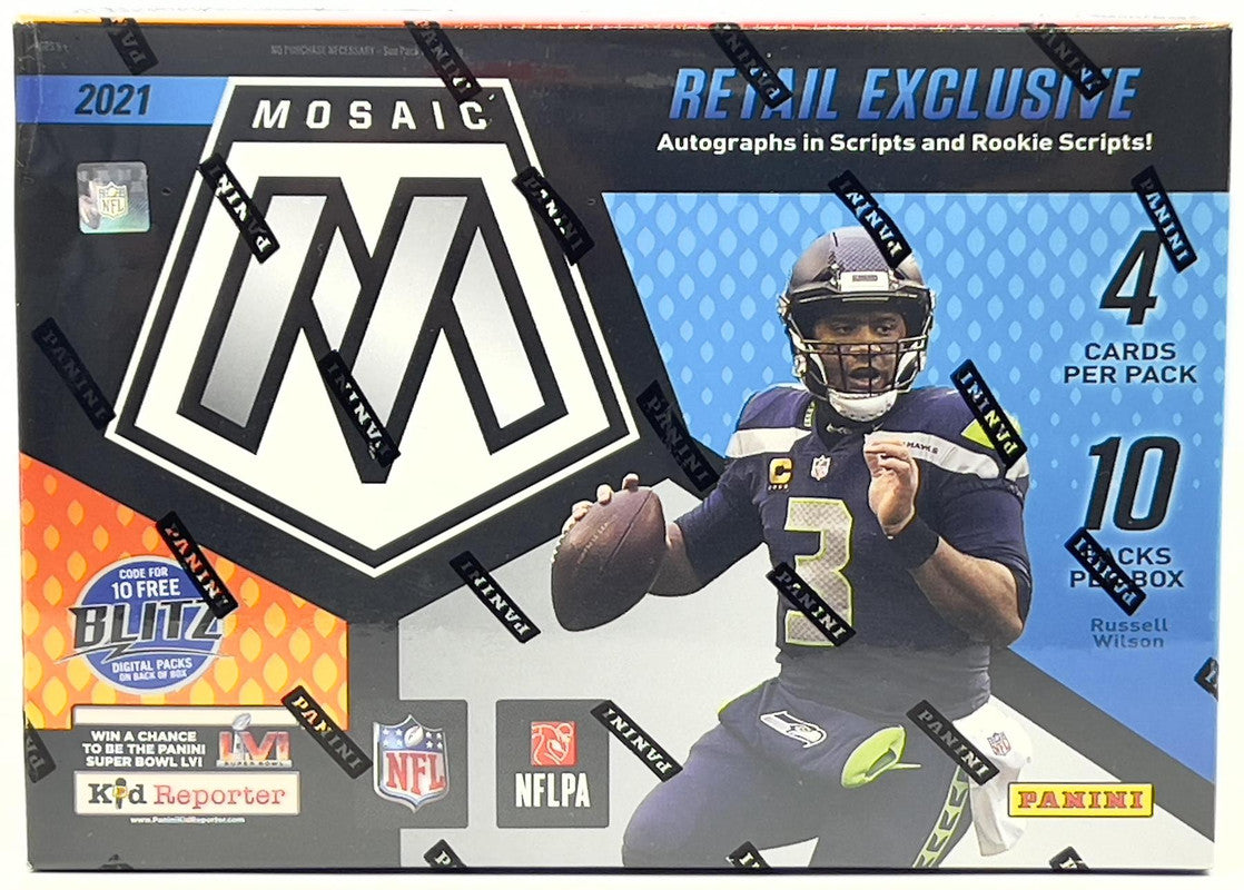 2021 Panini Mosaic Football Mega Box (Reactive Yellow Parallels!)