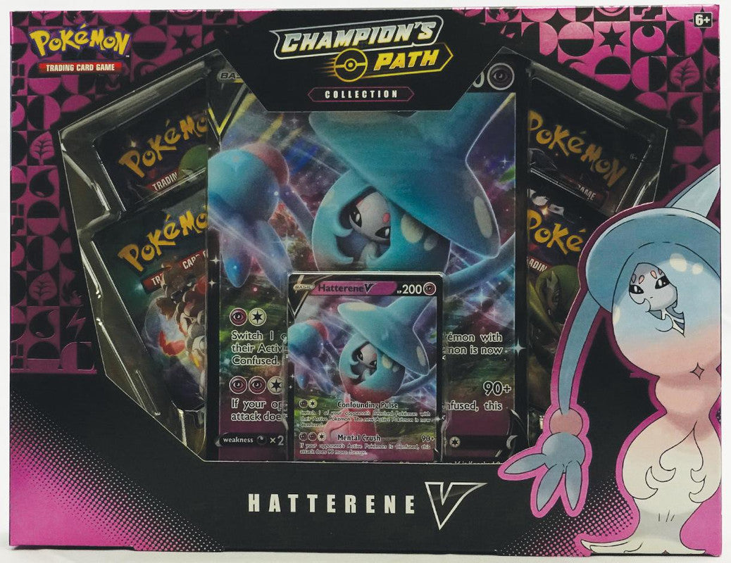 Pokemon TCG: Sword and Shield - Champion&amp;#x27;s Path Hatterene V Collection Box