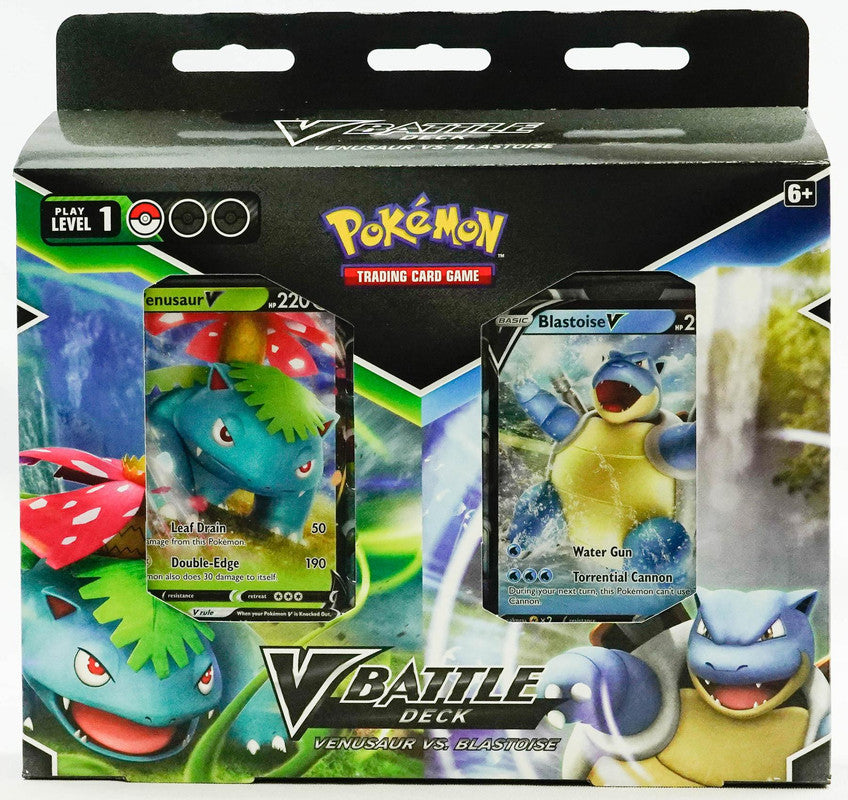 Pokemon Venusaur vs. Blastoise V Battle Deck Bundle