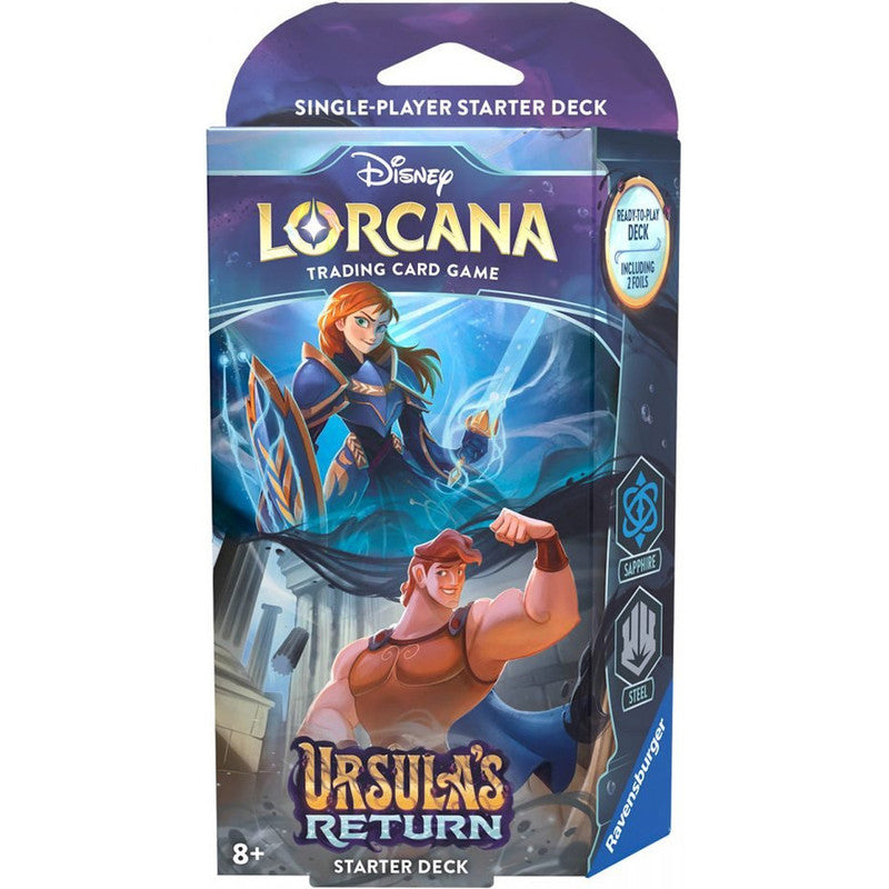 Disney Lorcana: Ursula&amp;#x27;s Return Starter Deck (Sapphire and Steel)