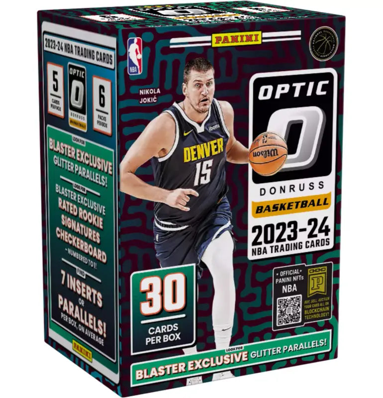 2023/24 Panini Donruss Optic Basketball 6-Pack Blaster Box (Glitter Parallels)