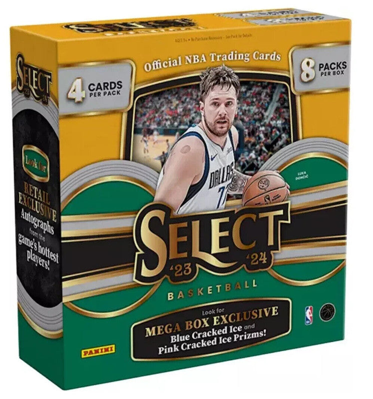 2023/24 Panini Select Basketball Mega Box (Blue/Pink Cracked Ice Prizms)