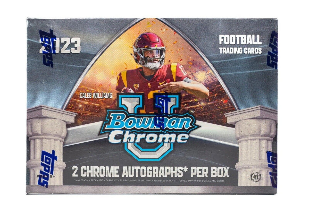 2023 Bowman University Chrome Football Breakers Delight Box