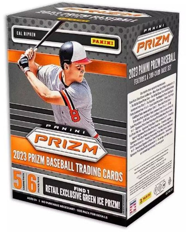 2023 Panini Prizm Baseball 6-Pack Blaster Box (Green Ice Prizms!)