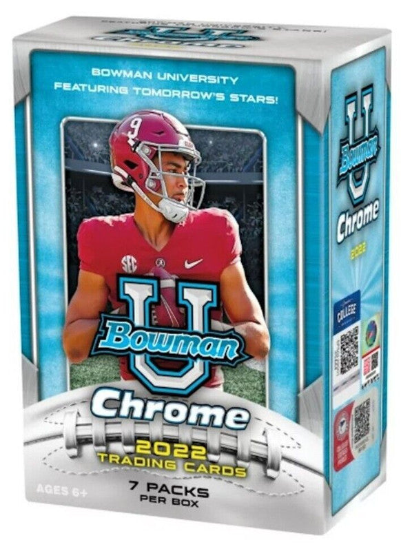 2022 Bowman Chrome University Football Blaster Box