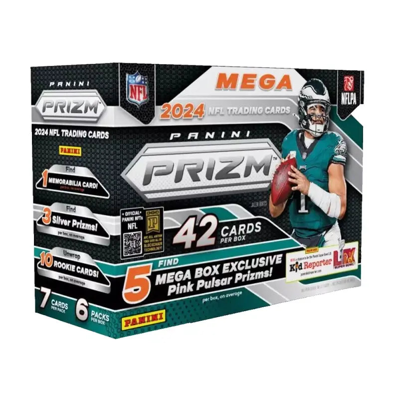 2024 Panini Prizm Football Mega Box (Pink Pulsar Prizms)