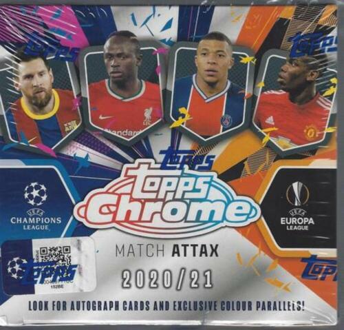 2020/21 Topps Chrome UEFA Match Attax Soccer Box