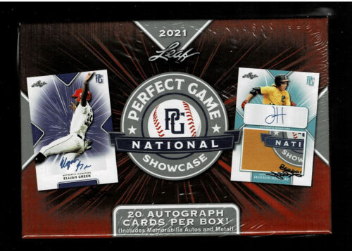 2021 LEAF PERFECT GAME NATIONAL SHOWCASE BASEBALL HOBBY BOX