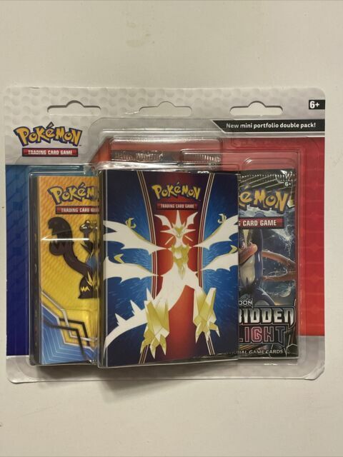 Pokemon Sun and Moon: Twin Mini Portfolio and Forbidden Light Blister Pack