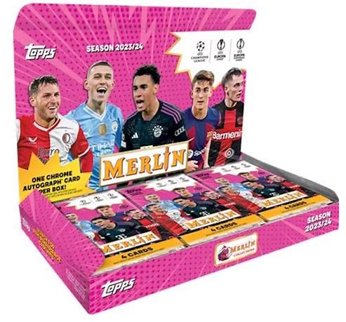 2023/24 Topps UEFA Club Competitions Merlin Chrome Soccer Hobby Box (PRE-ORDER)