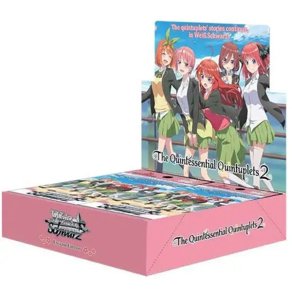 Weiss Schwarz Trading Card Game The Quintessential Quintuplets 2 Booster Box