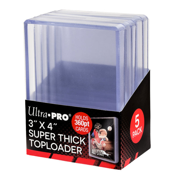 3&quot; x 4&quot; Super Thick 360PT Toploaders (5ct)